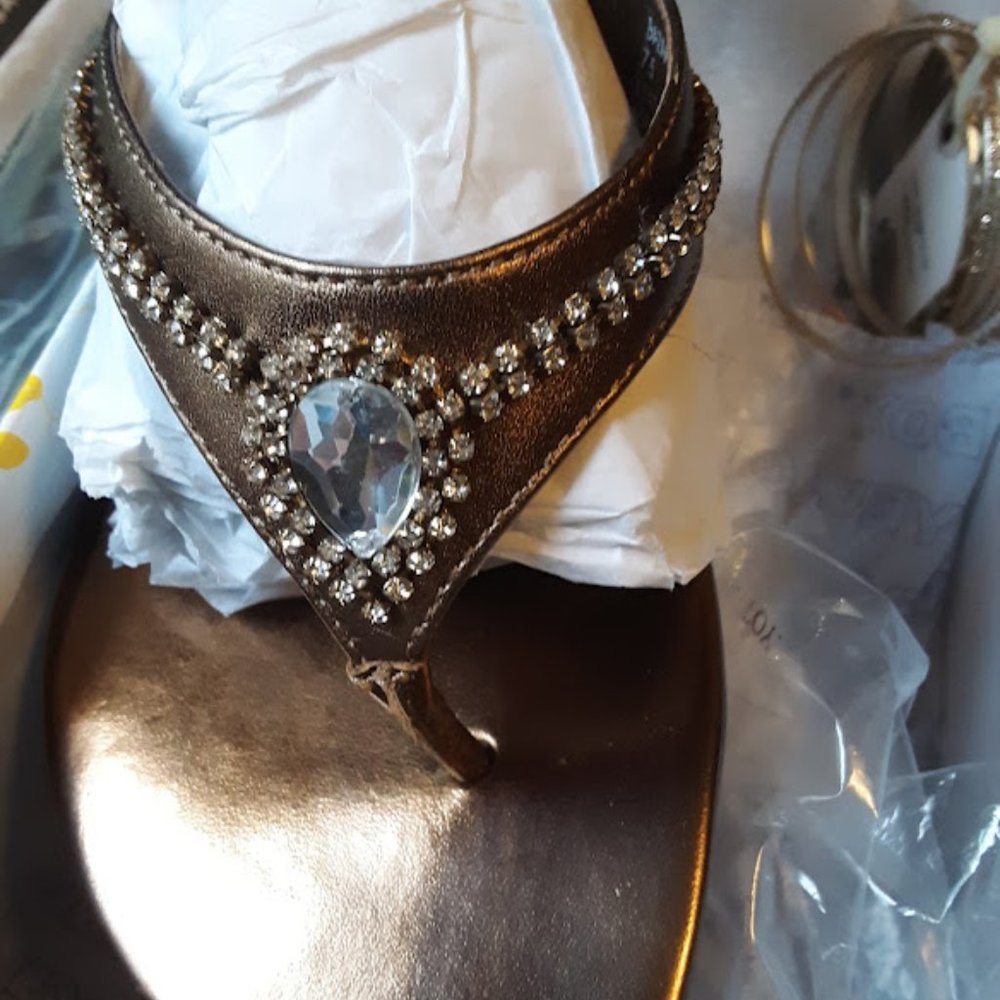 Yellow Box Bazaar, Bronze, ladies, sandal